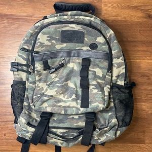 Harley-Davidson® Camo Print Canvas Bar & Shield Utility Backpack MC2719S-CAMO